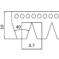 PL1981 - 780L Ribbed Poly-V Belt