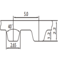 LL-T5-50 Long Length Timing Belt