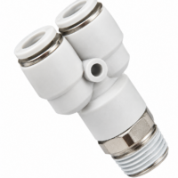 Push-In Male Y Connector – Tube x Male Thread