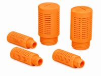 AL Orange Plastic Pneumatic Silencer – BSP Male Thread