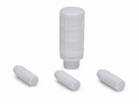 AN White Plastic Pneumatic Silencer – BSP Male Thread
