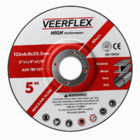 Veerflex Grinding Disc INOX – 125mm x 6.0mm x 22.2mm – 12,200 RPM